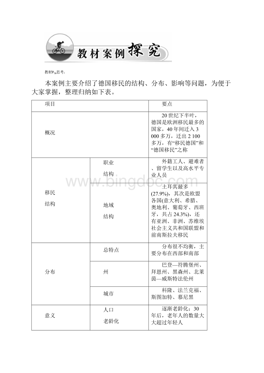 高中地理第一章人口的增长迁移与合理容量第二节人口的迁移学案中图版高一必修2.docx_第3页