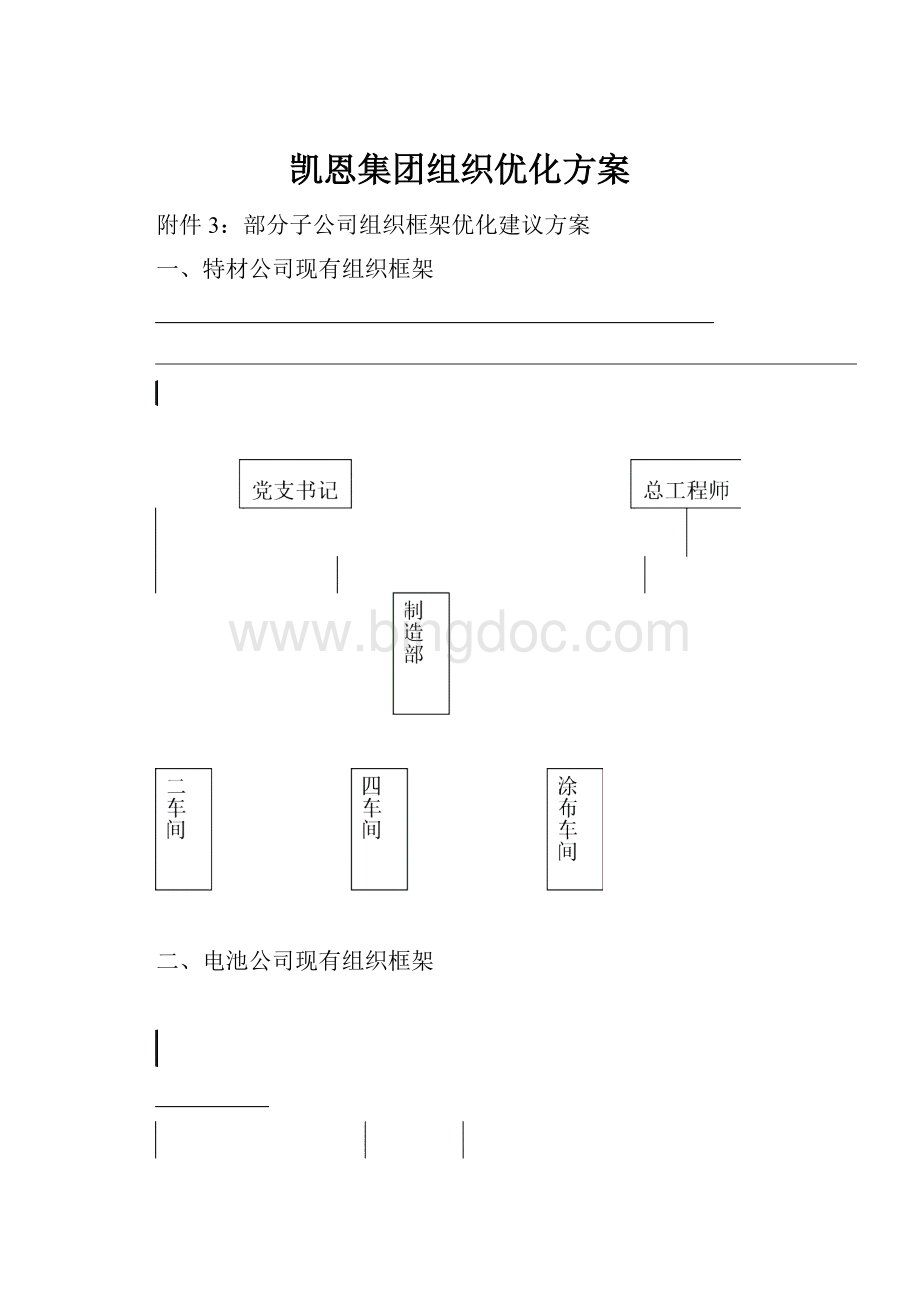 凯恩集团组织优化方案.docx