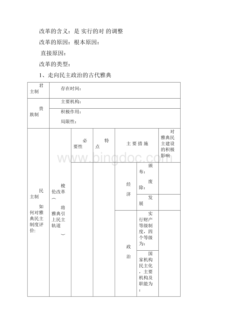 历史选修一复习提纲课程标准规定学习内容要点.docx_第3页