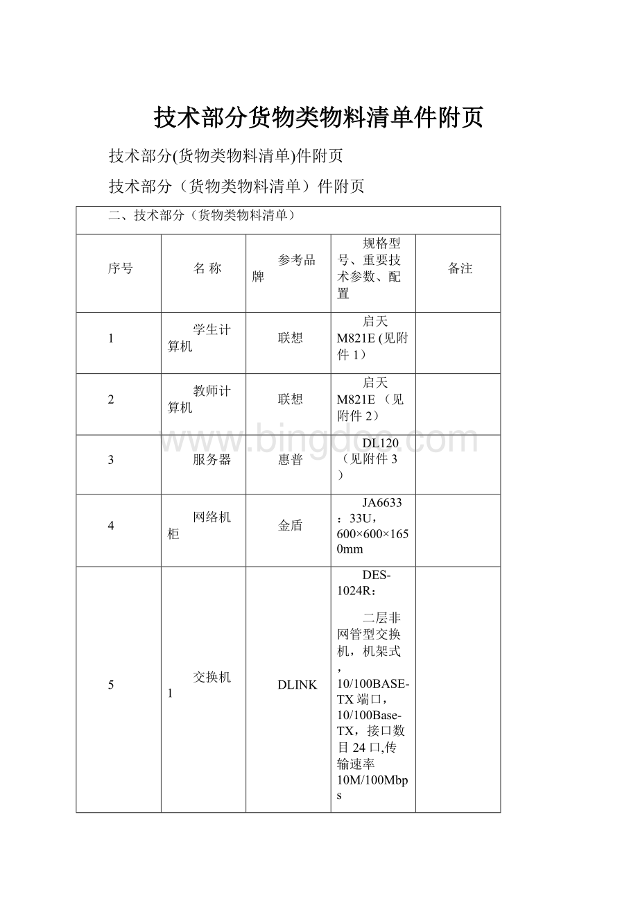 技术部分货物类物料清单件附页.docx