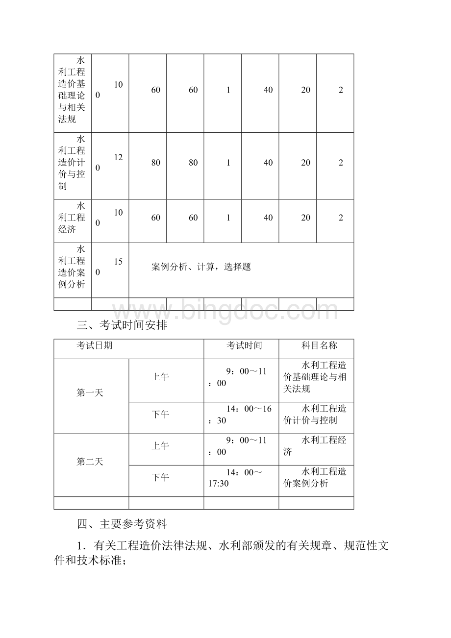 工程造价考试重点内容整理及大纲.docx_第2页