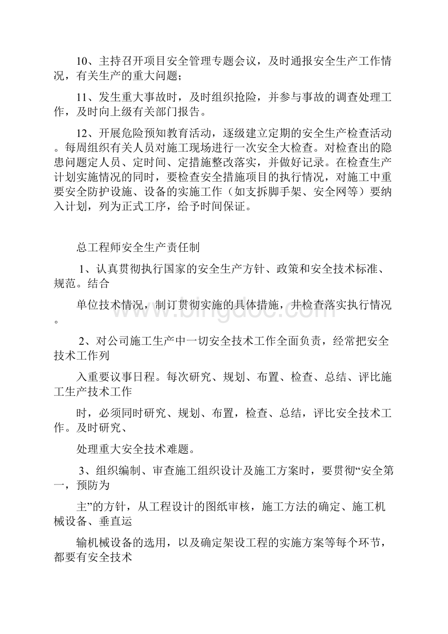 专业工程师安全生产责任制教学提纲.docx_第3页