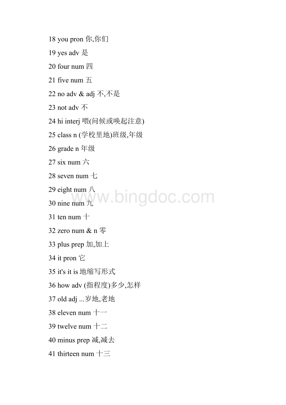 初级中学英语基础词汇表大全.docx_第2页