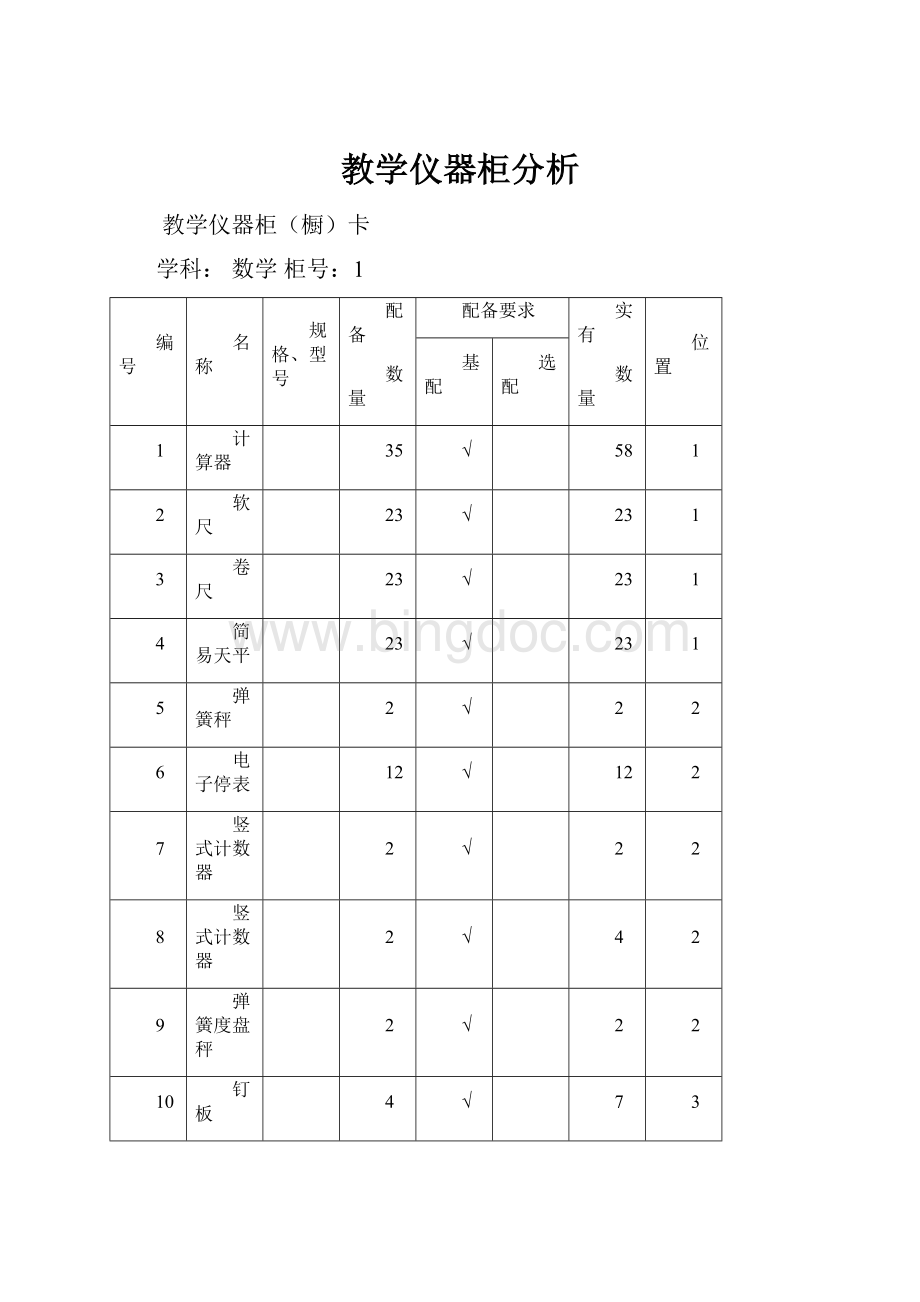 教学仪器柜分析.docx