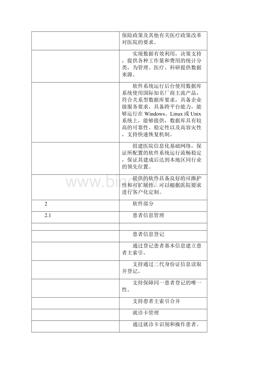 医院信息化建设技术要求及项目清单.docx_第3页