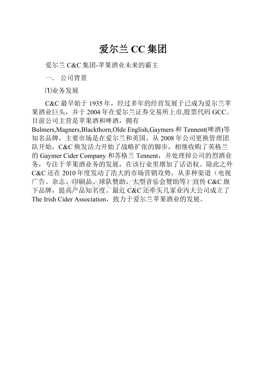 爱尔兰CC集团.docx