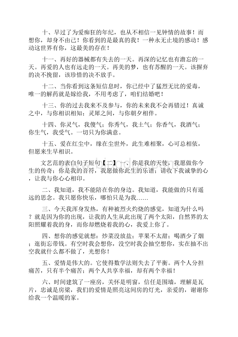 文艺范的表白句子短句.docx_第2页