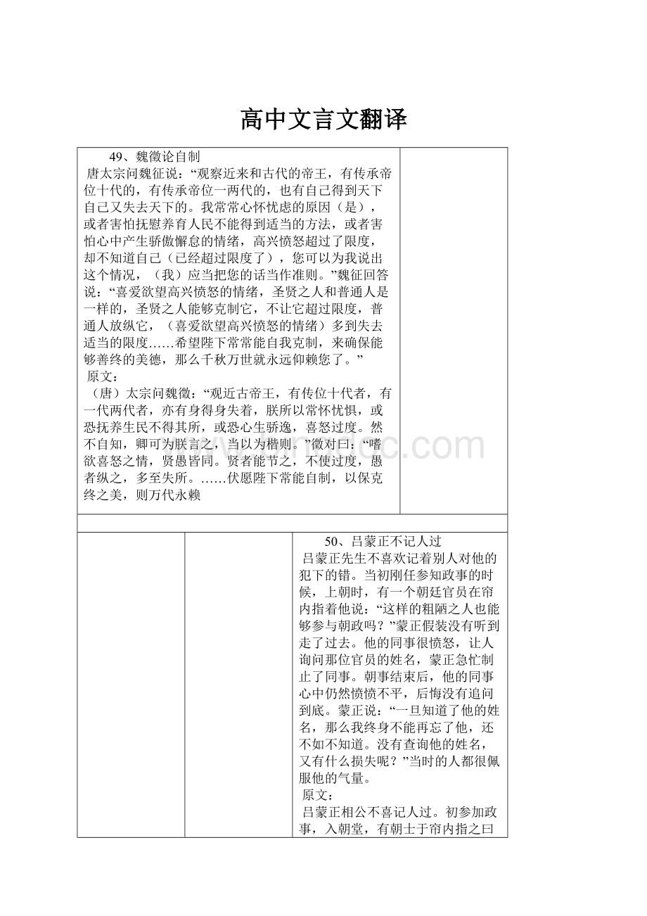 高中文言文翻译.docx