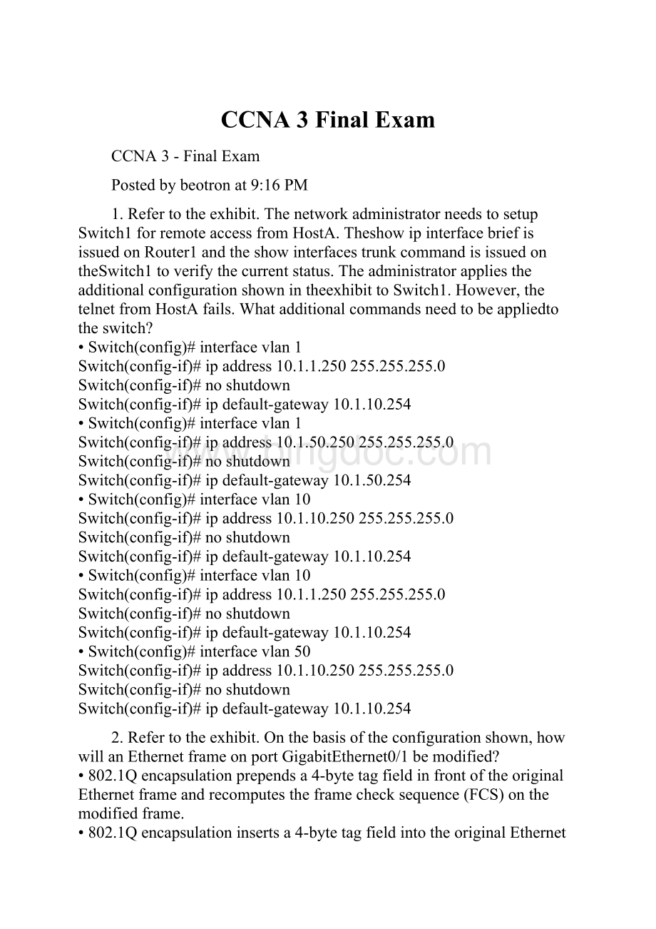 CCNA 3Final Exam.docx