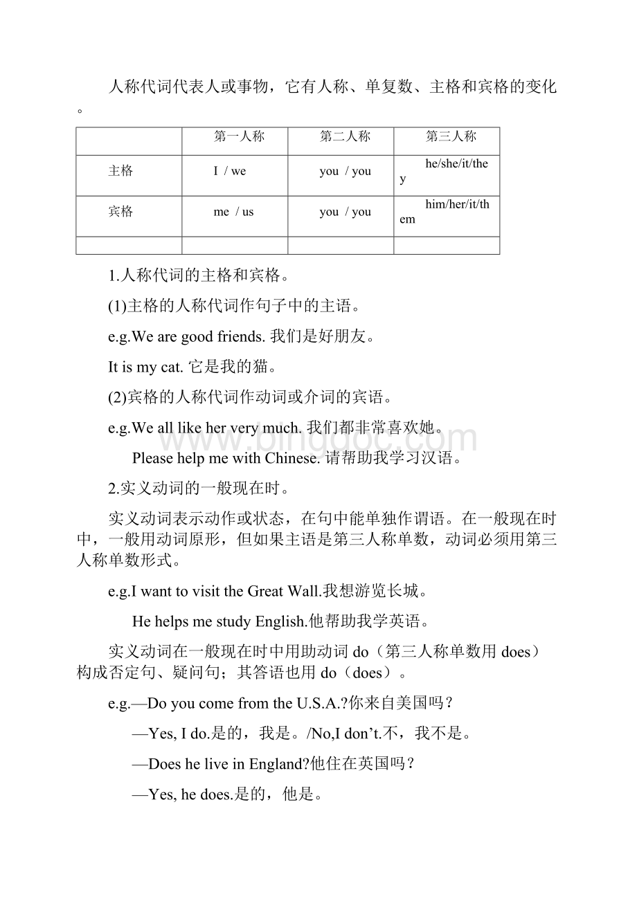 仁爱版七年级英语上册Unit3知识点总结.docx_第2页