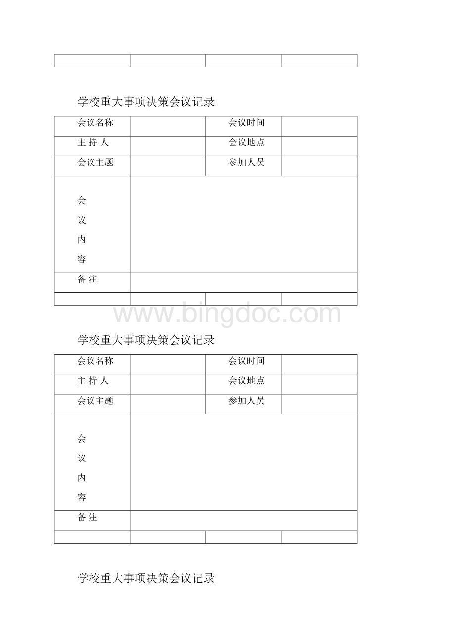 学校重大事项决策会议记录文稿表.docx_第2页