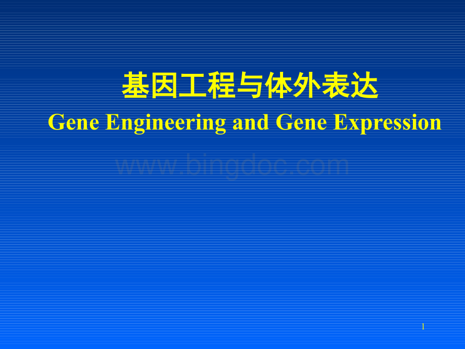第八章基因工程与体外表达ppt.pptx