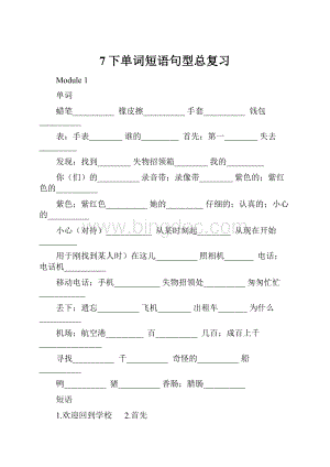 7下单词短语句型总复习.docx