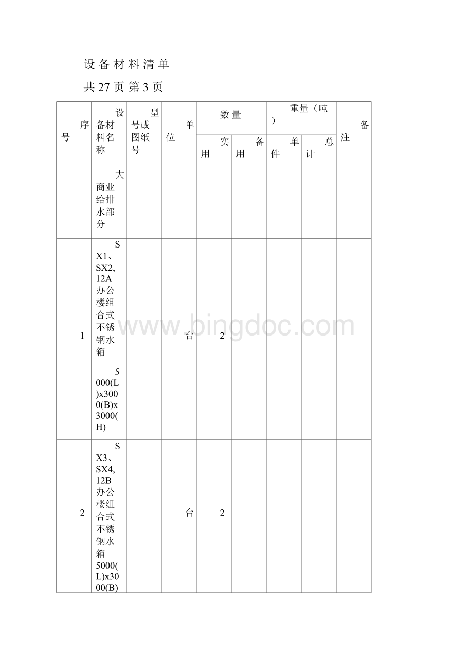 水设备材料清单.docx_第2页