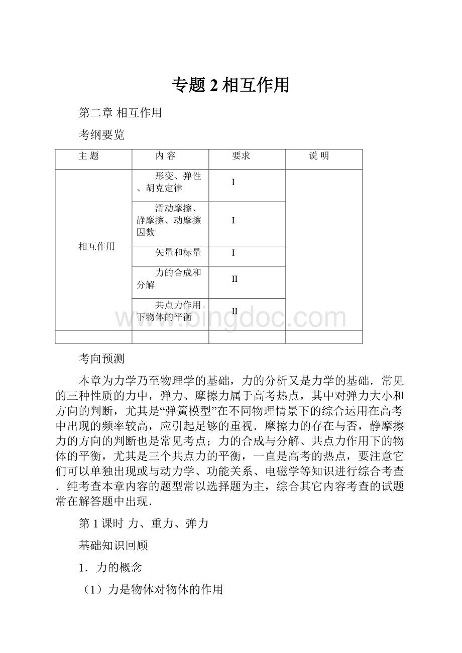 专题2相互作用.docx