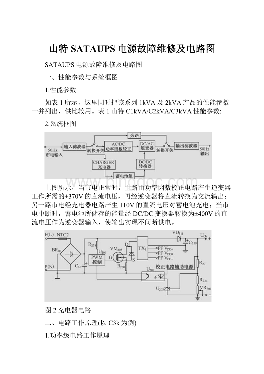 山特SATAUPS电源故障维修及电路图.docx_第1页