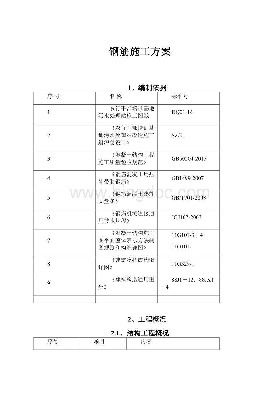 钢筋施工方案.docx