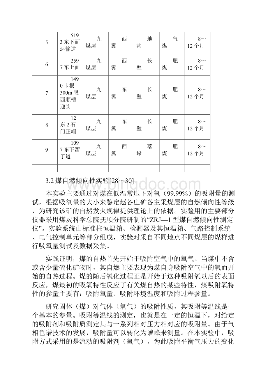 3赵各庄矿自然发火实验研究和结果分析.docx_第3页