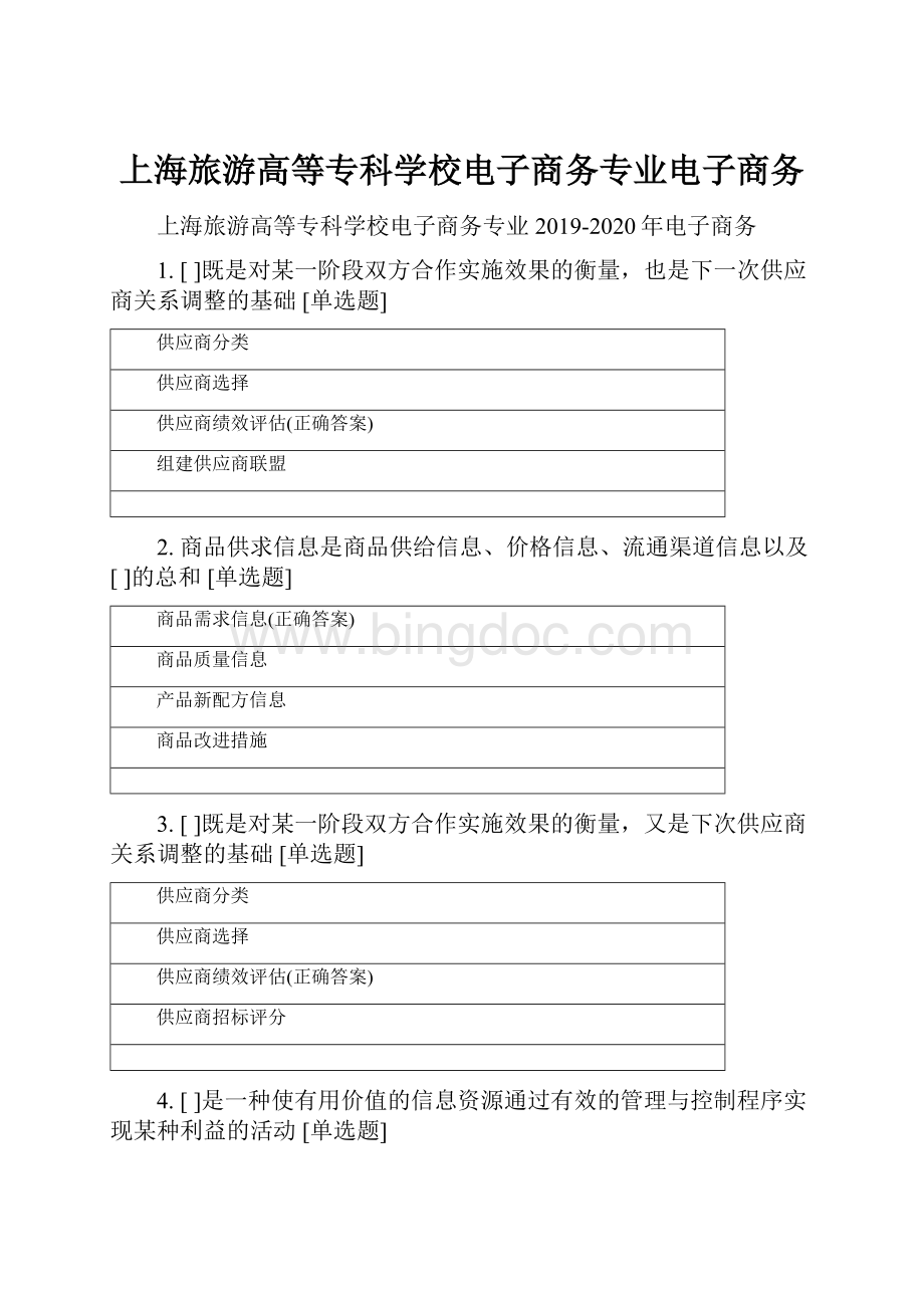 上海旅游高等专科学校电子商务专业电子商务.docx_第1页