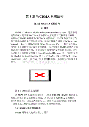 第3章 WCDMA系统结构.docx