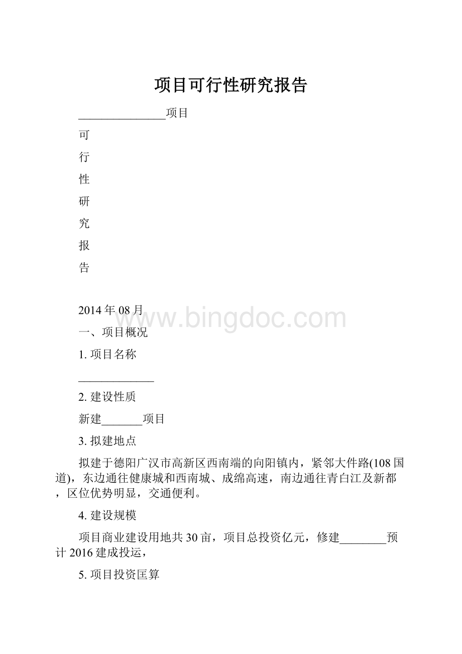 项目可行性研究报告.docx