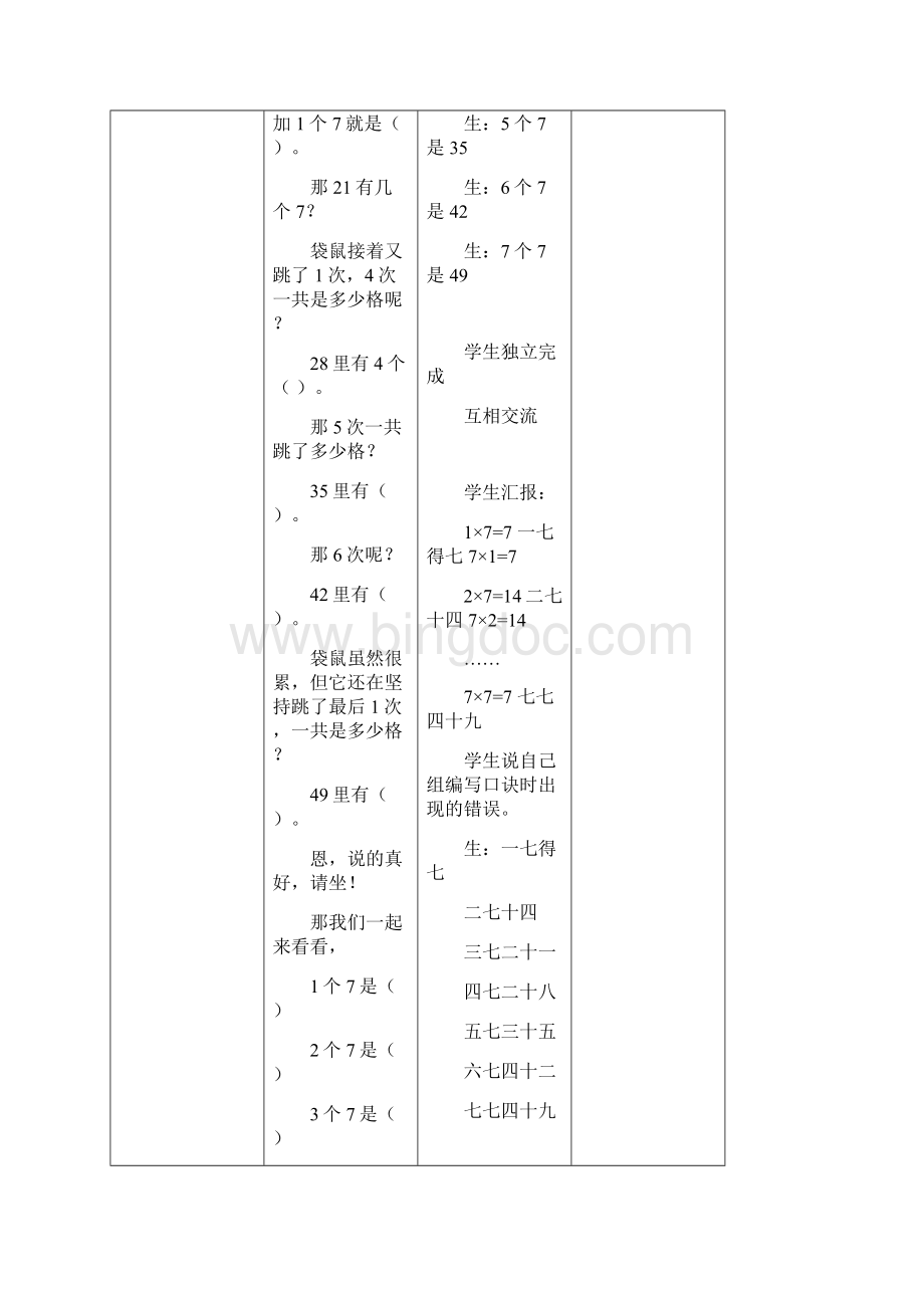 7的乘法口诀教学设计.docx_第3页