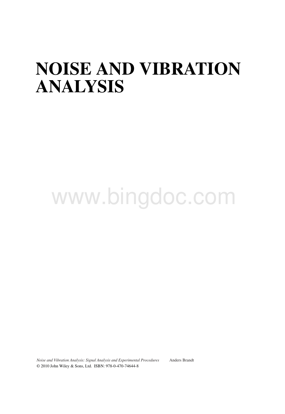Noise and Vibration Analysis Signal analysis and experimental procedures.pdf