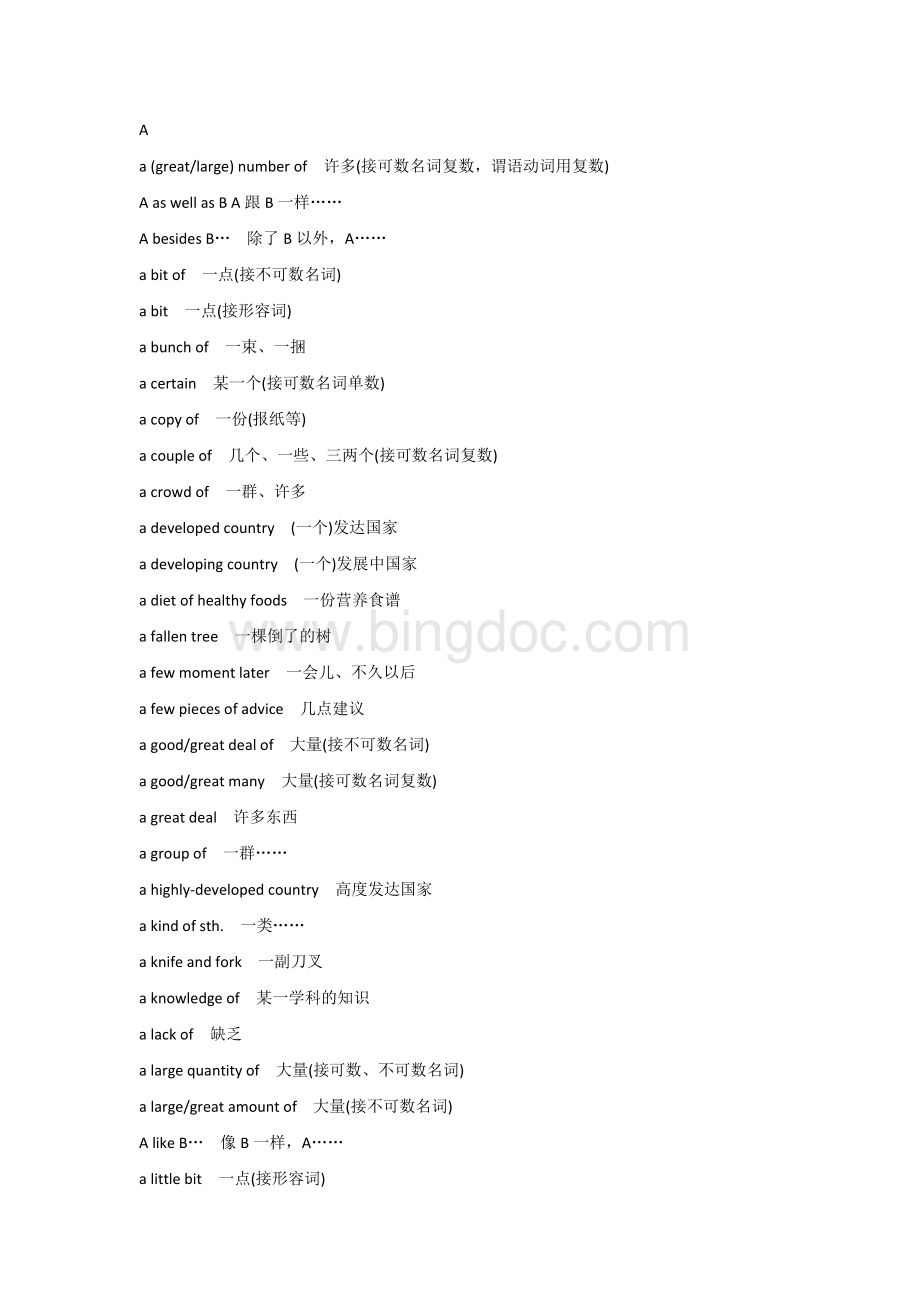 初中英语1000个重点英语短语分类.docx